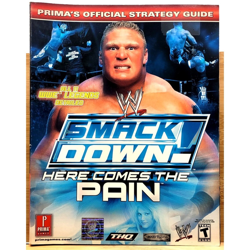 WWE Smackdown! Here Comes the Pain Prima Official Strategy Guide Sony PS2 THQ